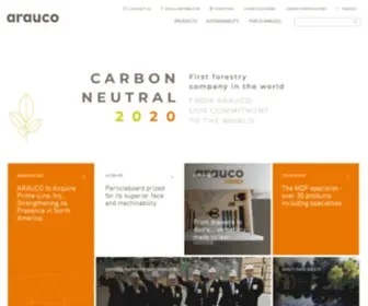Arauco.cl(Productos Forestales Sostenibles para la industria ARAUCO) Screenshot