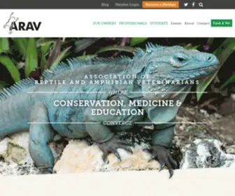 Arav.org(Association of Reptilian and Amphibian Veterinarians (ARAV)) Screenshot