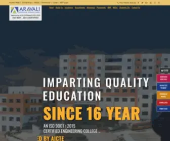 Aravalieducation.org(Best Engineering College) Screenshot