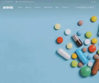 Aravispharmaceuticals.com(Main Home) Screenshot