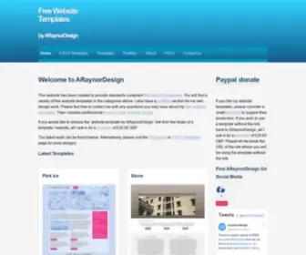 Araynordesign.co.uk(Website design templates) Screenshot