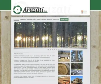 Arazati.com(INDUSTRIAS FORESTALES ARAZATI) Screenshot