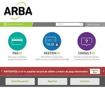Arba.gov.ar(Agencia de Recaudación de la Provincia de Buenos Aires) Screenshot