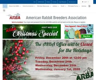 Arba.net(Promoting the responsible breeding of rabbits and cavies) Screenshot