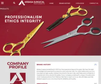 Arbasasurgical.com(Arbasa Surgical Instruments) Screenshot