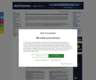 Arbcruncher.com Screenshot