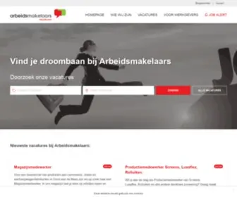 Arbeidsmakelaar.nl(Homepage) Screenshot