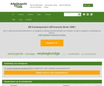 Arbeidsmarkt.com(Sinds 1998 Jouw Carriere Portal) Screenshot