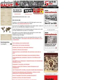 Arbeitermacht.de(Revolution, Rätedemokratie, Kommunismus) Screenshot