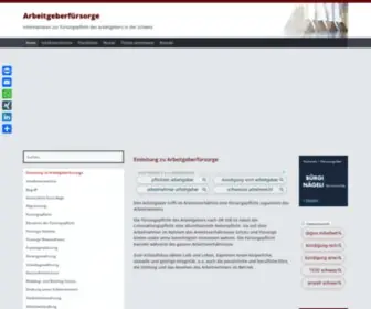 Arbeitgeberfuersorge.ch(Arbeitgeberfürsorge) Screenshot