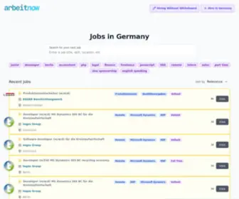 Arbeitnow.com(Find your next job today) Screenshot