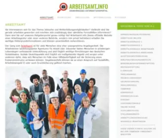 Arbeitsamt.info(Informationsportal) Screenshot