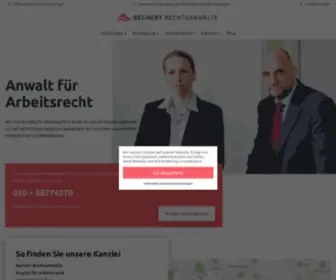 Arbeitsrecht-Berlin.de(Anwalt für Arbeitsrecht in Berlin) Screenshot