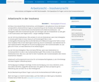 Arbeitsrecht-Insolvenzrecht.de(Arbeitsrecht in der Insolvenz) Screenshot