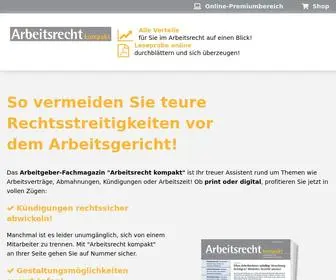 Arbeitsrechtkompakt.de(Das Arbeitgeber) Screenshot