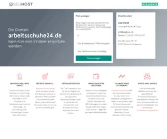 Arbeitsschuhe24.de(Die Domain steht vom Inhaber zum Verkauf) Screenshot