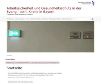 Arbeitssicherheit-ELKB.de(Startseite) Screenshot