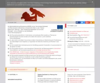 Arbeitswelt-Elternzeit.de(Servicestelle arbeitswelt und elternzeit brandenburg) Screenshot