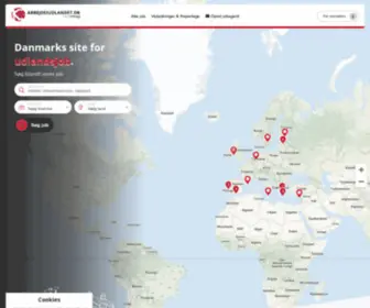 ArbejDeiudlandet.dk(Danmarks Udlandsjobportal) Screenshot