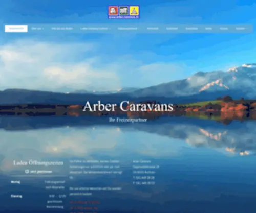 Arber-Caravans.ch(Arber Caravans) Screenshot