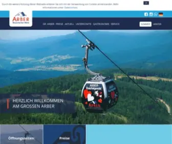 Arber.de(Der Große Arber ist mit seinen 1456 Metern Höhe einer der bekanntesten Ausflugsziele) Screenshot