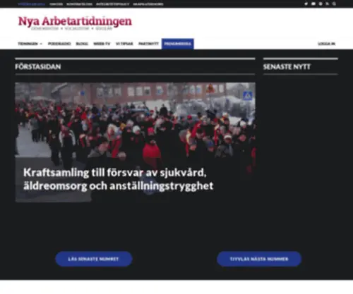 Arbetartidningen.se(Sekulär) Screenshot