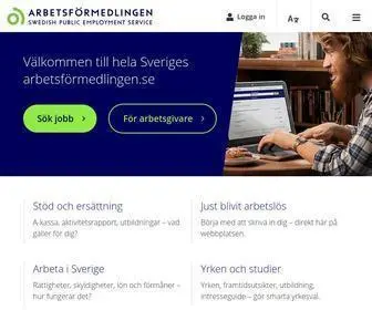 Arbetsformedlingen.se Screenshot