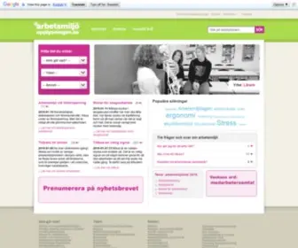 Arbetsmiljoupplysningen.se Screenshot