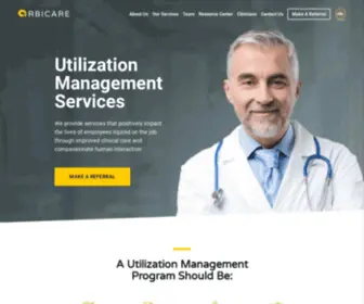 Arbicare.com(Utilization Management Services) Screenshot