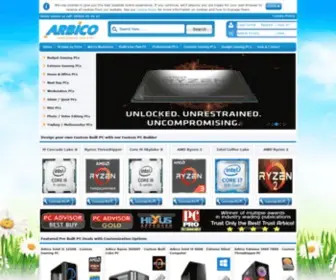 Arbico.co.uk(Custom Built PC Specialist) Screenshot