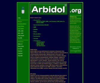 Arbidol.org(Arbidol antiviral for influeza (flu)) Screenshot