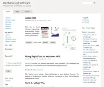 Arbinada.com(Mechanics of software) Screenshot