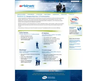 Arbinet.com(Creating opportunities for international telecommunications providers) Screenshot