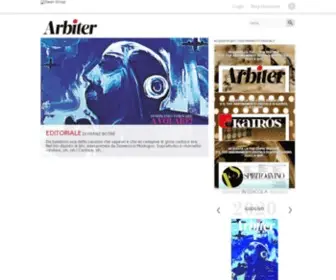 Arbiter.it(Il giornale di piaceri e virtù maschili. Una rivista di modi e non di moda) Screenshot