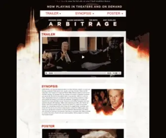 Arbitrage-Film.com(Arbitrage) Screenshot