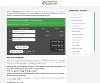 Arbitragecalc.com(Arbitrage Calculator) Screenshot