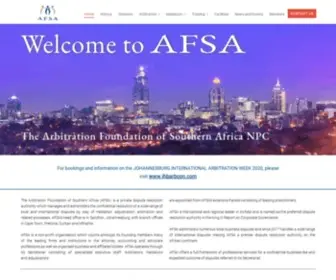 Arbitration.co.za(Arbitration Foundation of Southern Africa) Screenshot