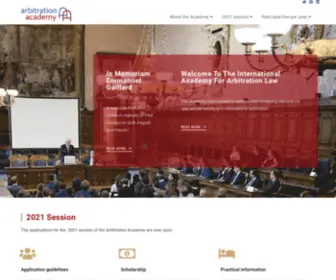 Arbitrationacademy.org(Students &amp; Alumni Portal) Screenshot