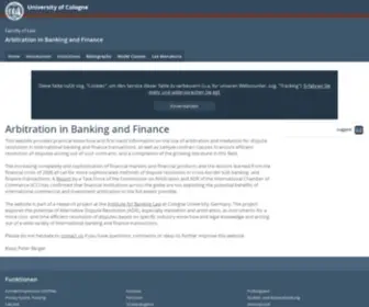 Arbitrationinfinance.com(Arbitration in Banking and Finance) Screenshot