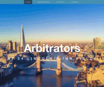 Arbitratorsinternational.com(Arbitrators at 24 Lincoln’s Inn Fields) Screenshot