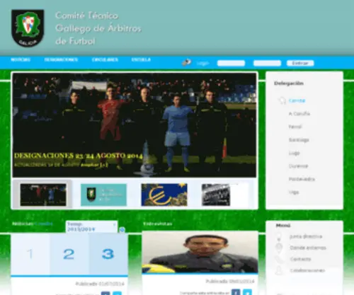 Arbitrosfutbolgalicia.com(Comité) Screenshot