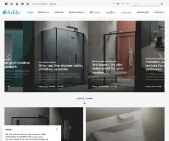 Arblu.it(Arblu è una realtà italiana importante nel mondo dell’arredo bagno) Screenshot