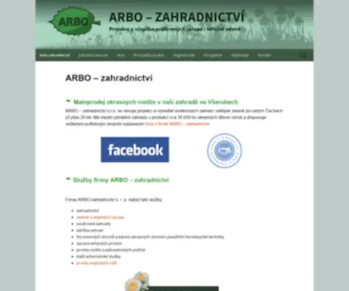 Arbo-Zahrada.cz(ARBO zahradnictví) Screenshot