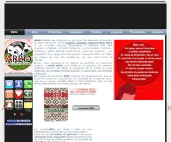 Arbo.fr(Arbo le spécialiste chaussette et underwear pour la grande distribution) Screenshot