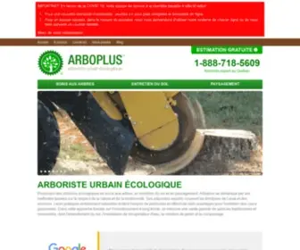 Arboplus.ca(Émondage d'arbre au Québec) Screenshot