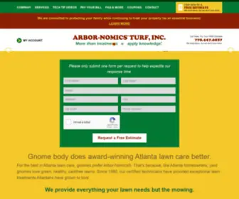 Arbor-Nomics.com(Lawn Care Atlanta) Screenshot