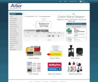 Arbor-Products.com(Abilityone stamps) Screenshot