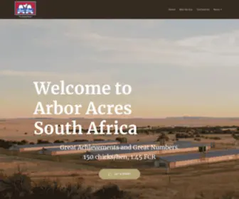 Arboracres.co.za(Arbor Acres) Screenshot