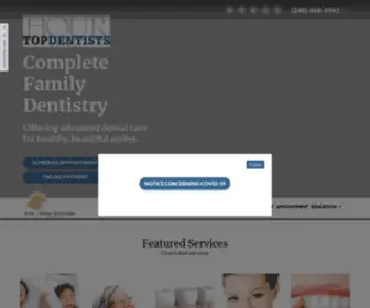 Arbordentalassociates.com(Novi Dentist) Screenshot