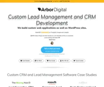 Arbordigital.uk(Custom Lead Management Software and CRM Development) Screenshot